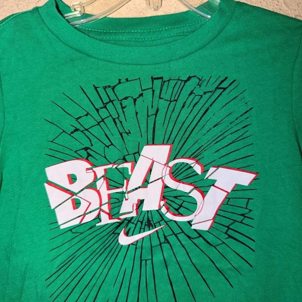 Nike Green BEAST  Long Sleeve Shirt - Size 3T